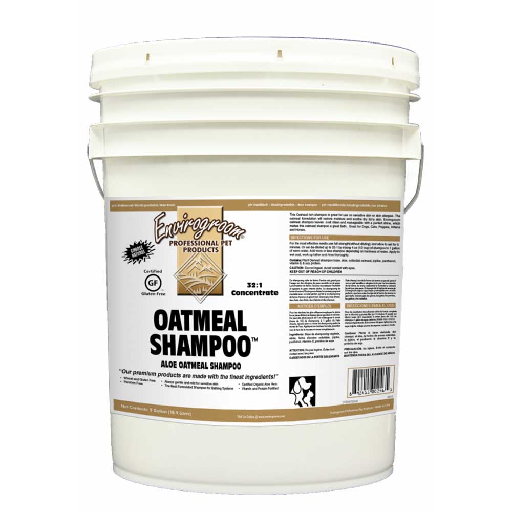 envirogroom oatmeal shampoo bucket for dog grooming