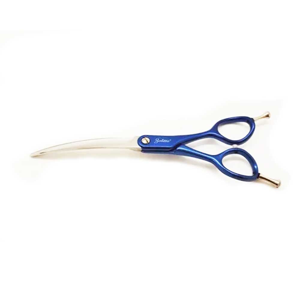 zolitta colibri curved scissors sapphire blue
