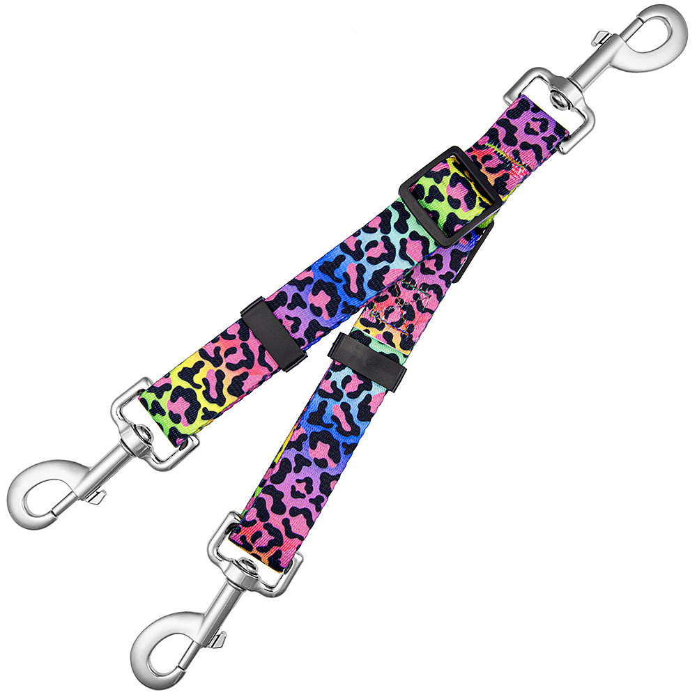 groom loop connector straps neon leopard