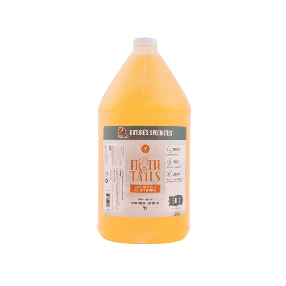 natures specialities froth tail mango shampoo gallon