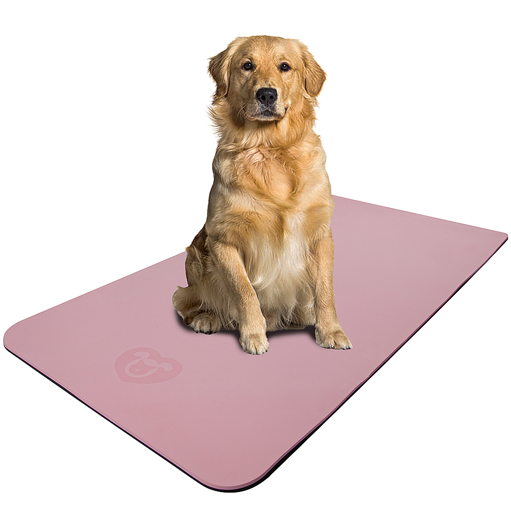 Pet Dog Cat Grooming Table Top Rubber Mat Non-slip Pink&Green